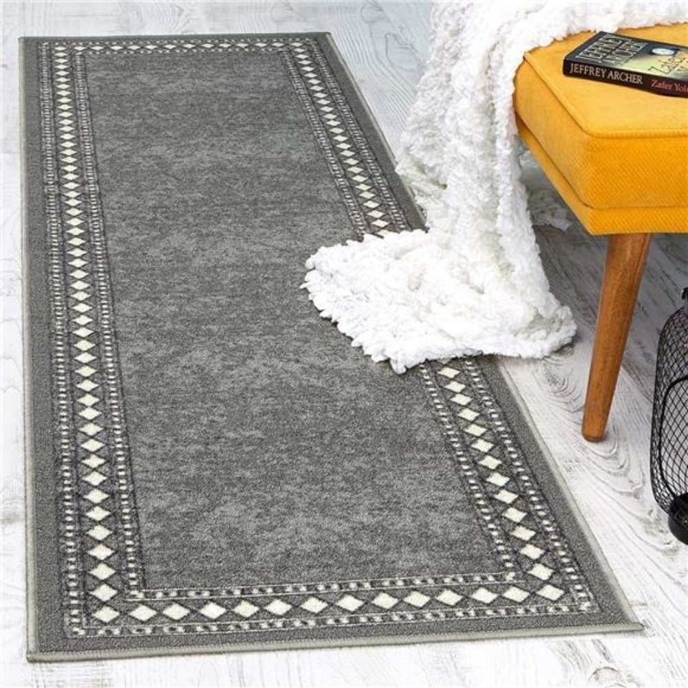 NEW Antep Rugs Alfombras Modern Bordered 2x10 Non-Skid (Non-Slip)